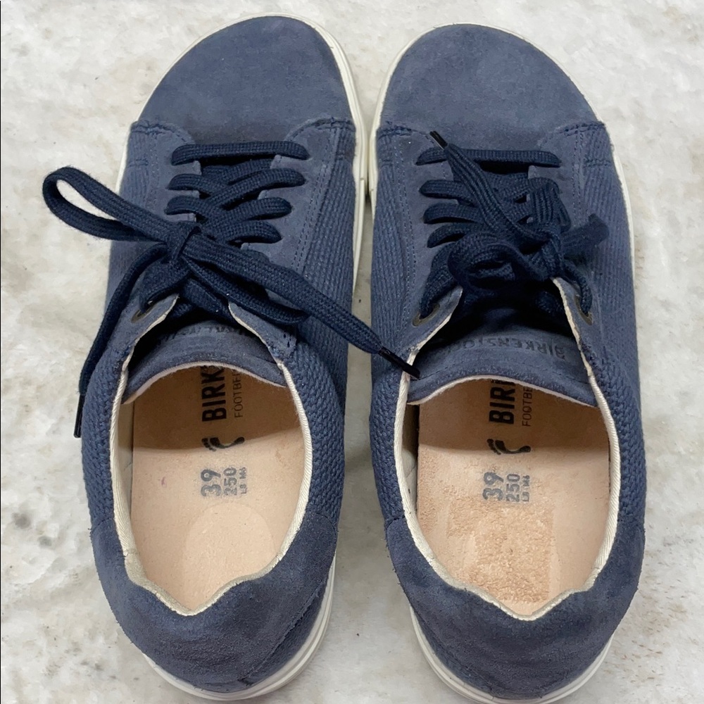 Birkenstock Dark Blue suede Women's Athletic Shoes - Picture 6 of 8